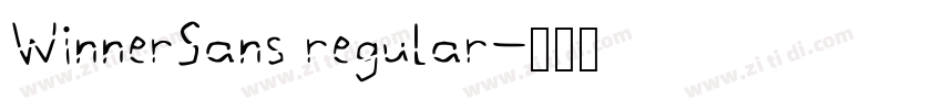 WinnerSans regular字体转换